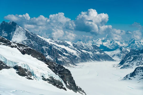Şanlı Mont Blanc Alpler Yüksek Dağı Avrupa Haute Savoie Fransa — Stok fotoğraf