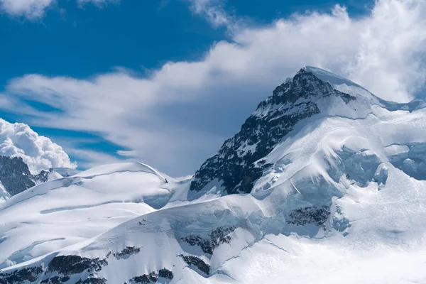 Magnifique Panorama Glorieux Mont Blanc Haute Montagne Des Alpes Haute — Photo