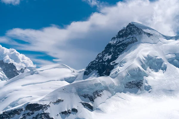 Magnifique Panorama Glorieux Mont Blanc Haute Montagne Des Alpes Haute — Photo