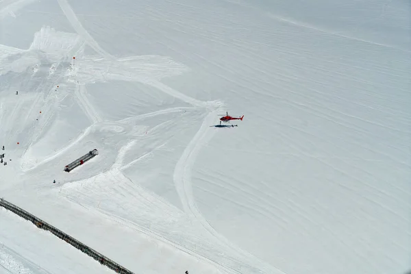 Spektakuläre Aussicht Auf Den Aletschgletscher Gesäumt Von Viertausendern Den Bernischen — Stockfoto