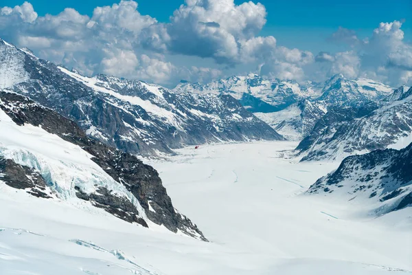Şanlı Mont Blanc Alpler Yüksek Dağı Avrupa Haute Savoie Fransa Stok Resim