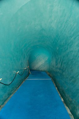 Mer de Glace buzulun, French Alps Chamonix, Haute-Savoie, Fransa yakınındaki iç görünüm.