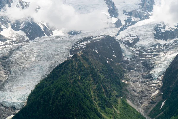 Vackra Panorama Grandes Jorasses Dent Geant Och Härliga Mont Blanc — Stockfoto