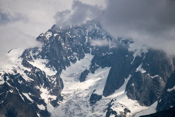Hermoso Panorama Estación Montaña Aiguille Midi 3842 Chamonix Mont Blanc — Foto de Stock