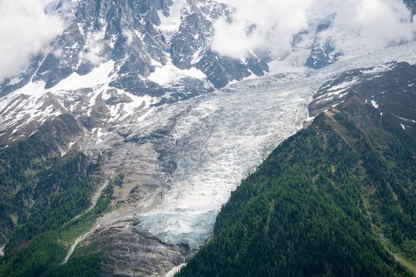 美丽的全景 从法国上萨瓦会 Les Houches Hauches Haute Savoie Chamonix Mont Blanc — 图库照片