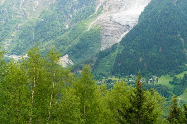 Vackra Panorama Mountain Top Postera Aiguille Midi 3842 Chamonix Mont — Stockfoto