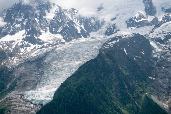 Belo Grande Jorasses Dent Geant Glorioso Mont Blanc Blanc Montanha — Fotografia de Stock