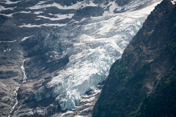 Gyönyörű Grandes Jorasses Dent Geant Dicsőséges Mont Blanc Blanc Alpok — Stock Fotó