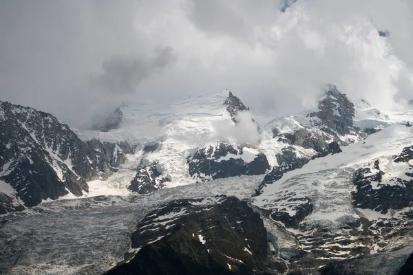 Güzellikler Grandes Jorasses Dent Geant Görkemli Mont Blanc Blanc Alpler — Stok fotoğraf