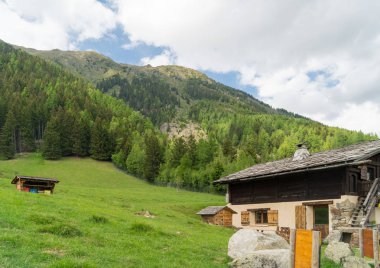 Mont Blanc, Les Houches, Haute-Savoie, Fransa 'ya karşı Pointe de Lapaz Dağı' ndaki Parc de Merlet