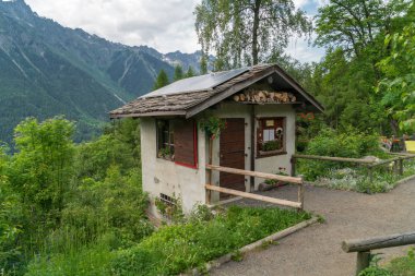 Mont Blanc, Les Houches, Haute-Savoie, Fransa 'ya karşı Pointe de Lapaz Dağı' ndaki Parc de Merlet