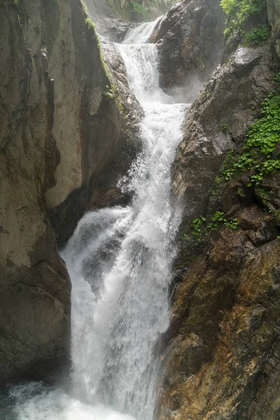 Cachoeiras Incríveis Cascata Gorges Durnand Suíça Alpes — Fotografia de Stock