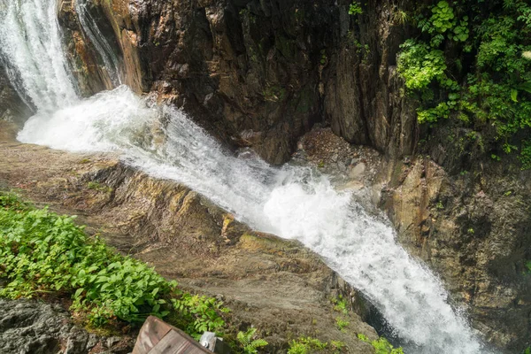 Atemberaubende Wasserfälle Gorges Durnand Schweizer Alpen — Stockfoto