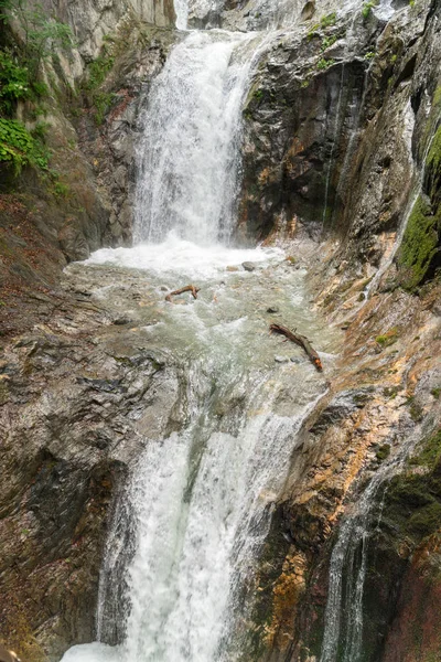 Niesamowite Wodospady Gorges Durnand Alpy Szwajcaria — Zdjęcie stockowe