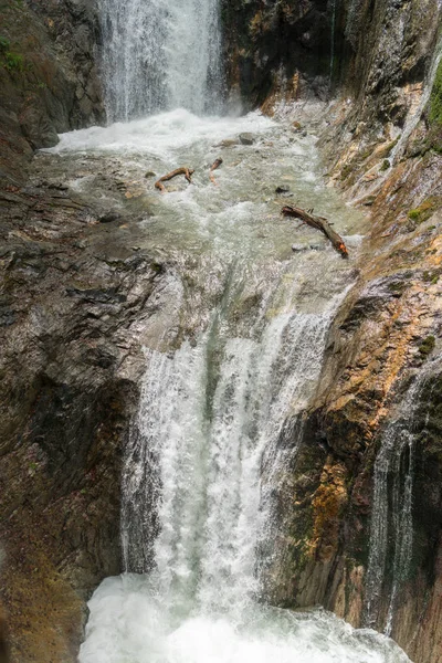 Úžasné Kaskádovité Vodopády Gorges Durnand Alpy Švýcarsko — Stock fotografie