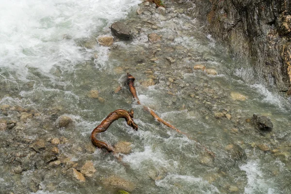 Amazing Cascading Waterfalls Gorges Durnand Switzerland Alps — Stock Photo, Image