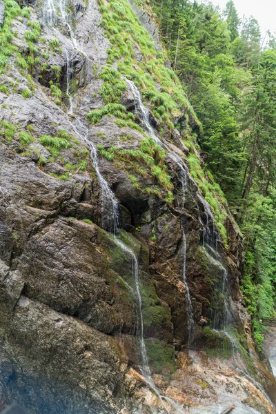 Fantastiska Vattenfall Gorges Durnand Schweiz Alperna — Stockfoto