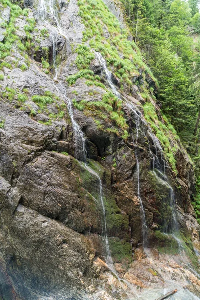 Fantastiska Vattenfall Gorges Durnand Schweiz Alperna — Stockfoto