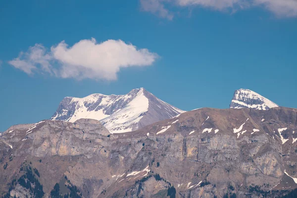 Vue Spectaculaire Sur Montagne Jungfrau Les Quatre Mille Mètres Sommets — Photo