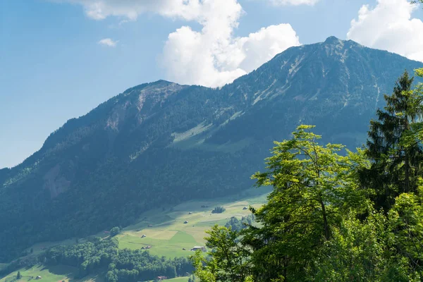 Muhteşem Dağ Manzaralı Sviçre Alpleri Peyzaj Sviçre — Stok fotoğraf