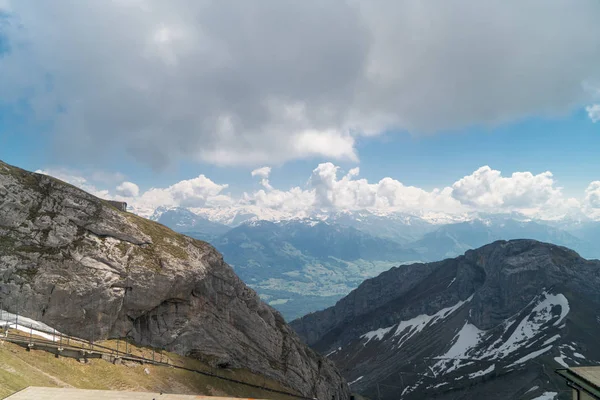 Spectaculair Uitzicht Bergen Pilatus Kulm Zwitserland — Stockfoto