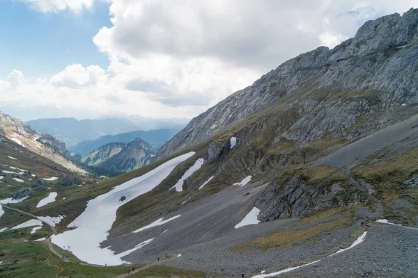 Spectaculair Uitzicht Bergen Vanaf Pilatus Kulm Zwitserland — Stockfoto