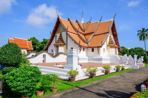 Wat Phumin Temple Com Fundo Azul Céu Província Nan Tailândia — Fotografia de Stock