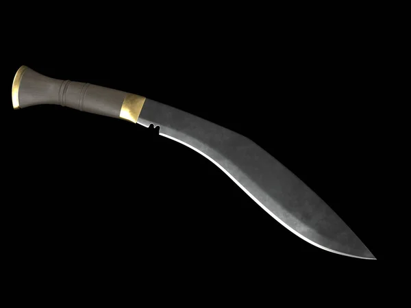 Gurkha Kukri Renderização — Fotografia de Stock