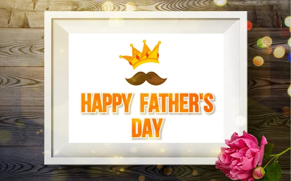 Happy Fathers Day Fathers Day Background Design Fathers Day Greeting — Stock Photo, Image