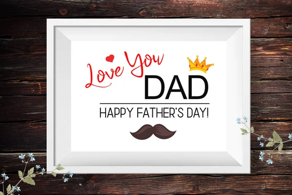 Cinta Anda Ayah Ayah Desain Latar Belakang Hari Ayah Kartu — Stok Foto