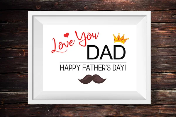 Love You Dad Fathers Day Background Design Fathers Day Greeting — Stock Photo, Image