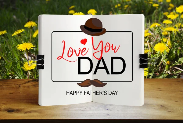 Seni seviyorum baba, babalar günü geçmiş tasarımı, babalar günü tebrik kartı ya da afiş.. 