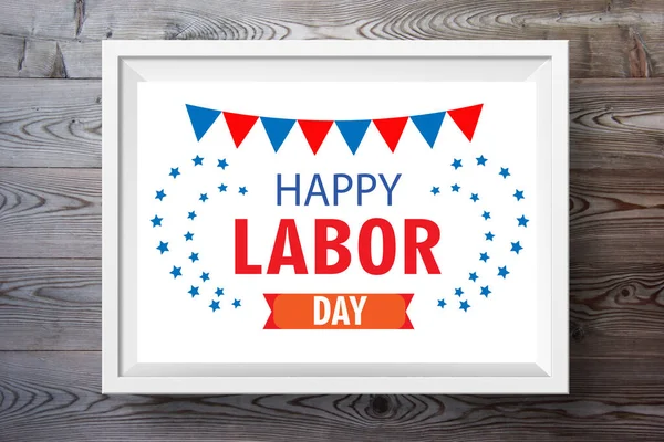Happy labor day card or banner