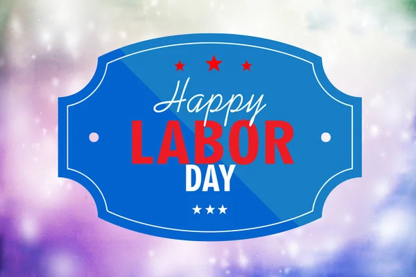 Happy labor day card or banner