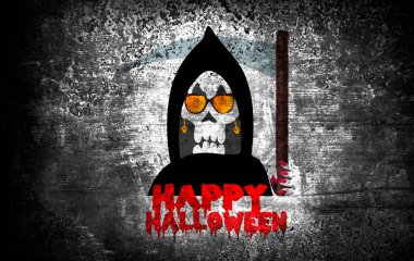 Mutlu Cadılar Bayramı bayrağı ya da tebrik kartı