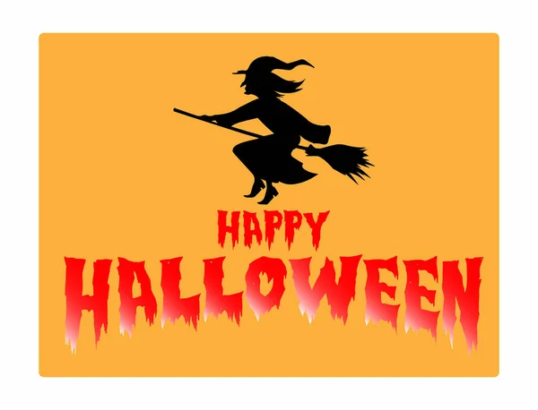 Halloween Logotyp Eller Gratulationskort — Stockfoto