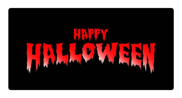 Feliz Tarjeta Halloween Bandera — Vector de stock