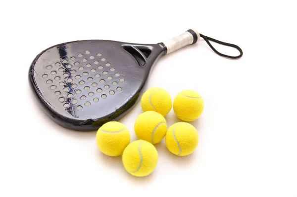 Paddle Tenisz Árnyék Csendélet Objektumok Sport — Stock Fotó