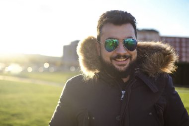 Kış adamı sakallı portreleri