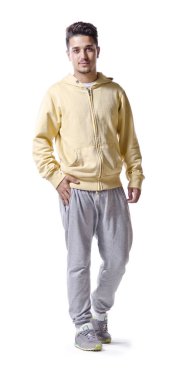 İzole tam latin adam