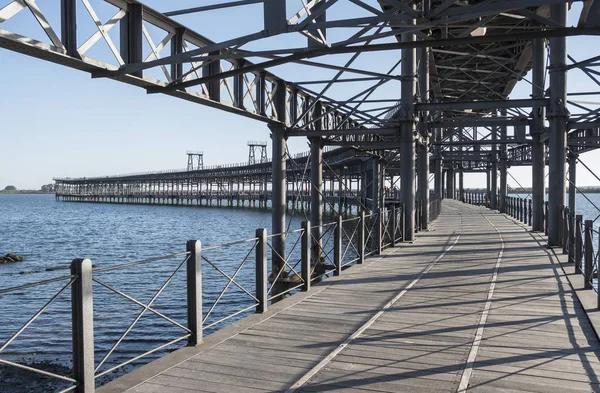 Porto portuale di Rio Tinto, Huelva, Andalusia, Spagna. "Muelle del — Foto Stock