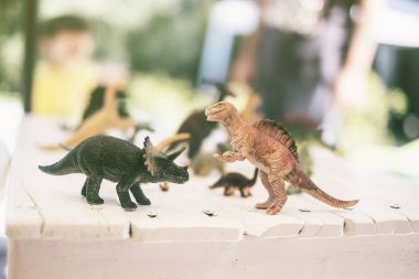 oyuncak dinozorlar, görüntü yakın