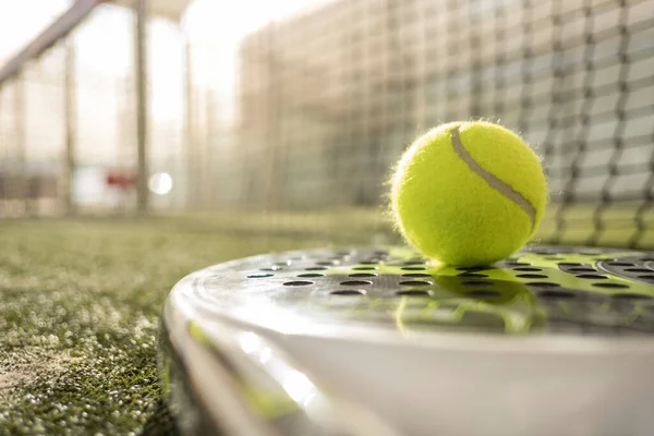 Paddle Objetos Tenis Pista — Foto de Stock