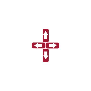 işaretçi düz simgesi, vektör, illüstrasyon