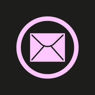 mektup zarfının minimalist vektör simgesi