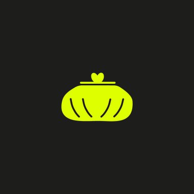 Sevimli bayan cüzdan Logo şablonu