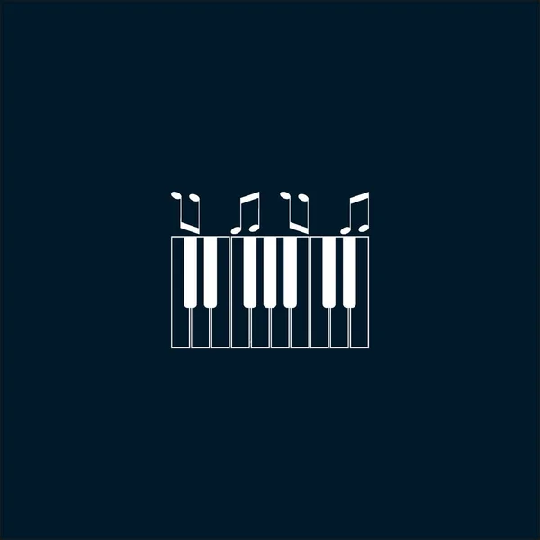 Synthesizer Flat Icon Vektor Illustration Musikinstrumentenkonzept — Stockvektor