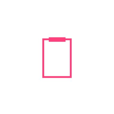 minimallistic vektör simgesi olarak Pano kağıt levha ile