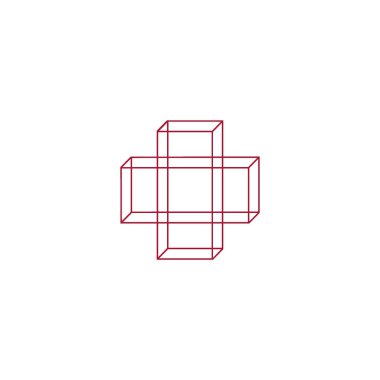 Tıbbi düz simgesi, vektör, illüstrasyon çapraz 