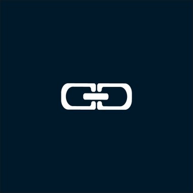 Zinciri, vektör çizim minimalist simgesi